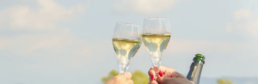 Verres de champagne